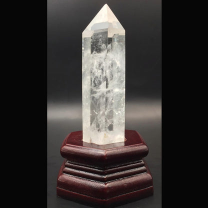 Clear Quartz Tower in Stand #3