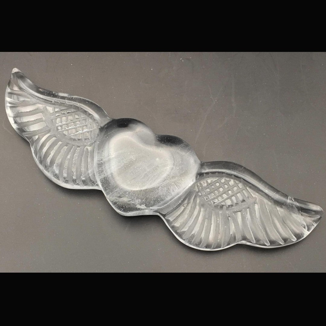 Clear Quartz Winged Heart