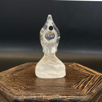 Clear Quartz Yoga Goddess