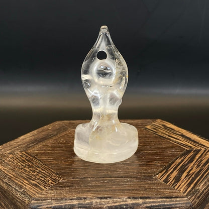 Clear Quartz Yoga Goddess