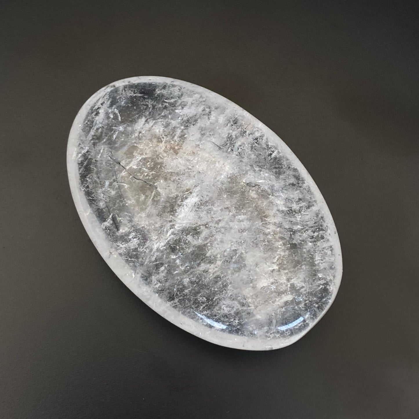 Clear Quartz Palm Stone #2