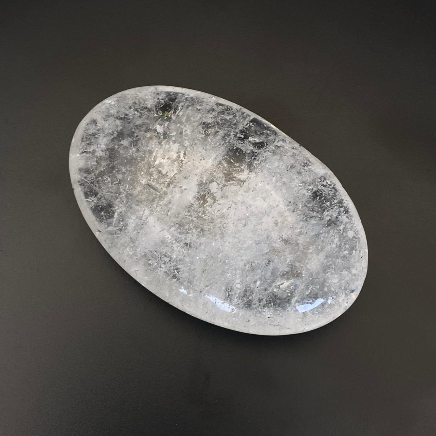 Clear Quartz Palm Stone #3