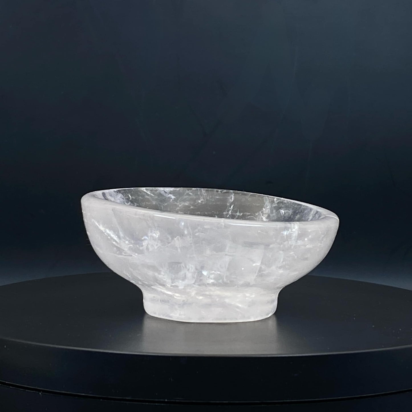 Clear Quartz Round Trinket Bowl #1 - Small