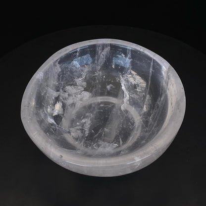 Clear Quartz Round Trinket Bowl #1 - Small