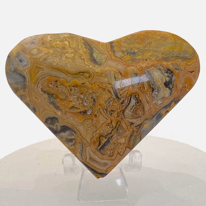 Crazy Lace Agate Heart #4