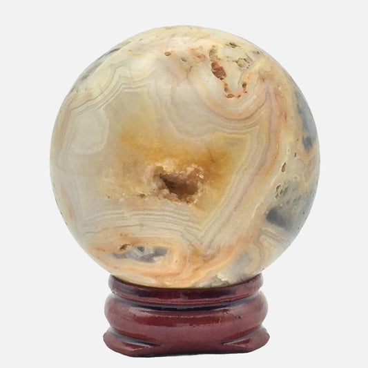 Crazy Lace Agate Sphere #1