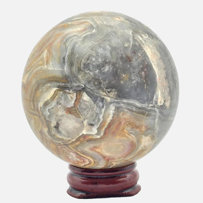 Crazy Lace Agate Sphere #2