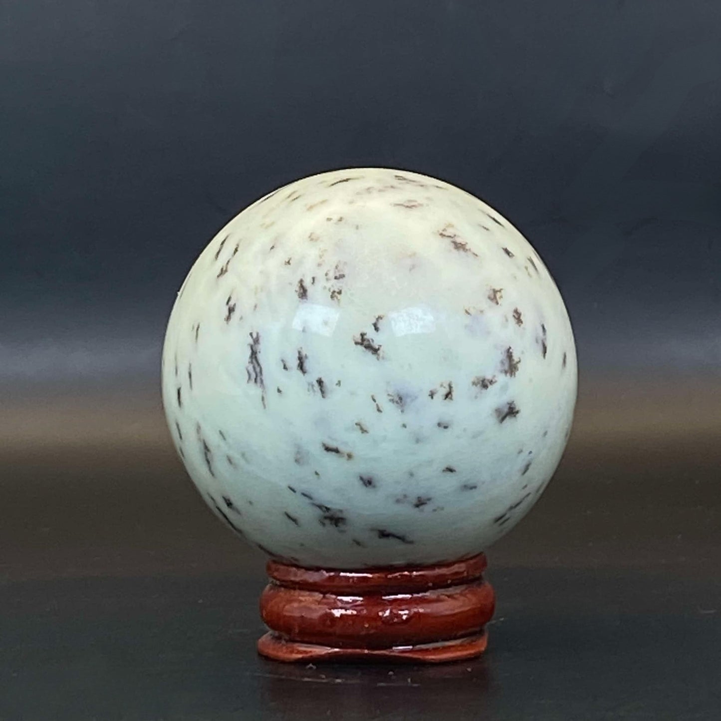 Dendritic Green Opal Sphere #1