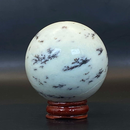 Dendritic Green Opal Sphere #2