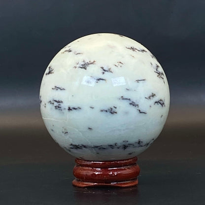 Dendritic Green Opal Sphere #2