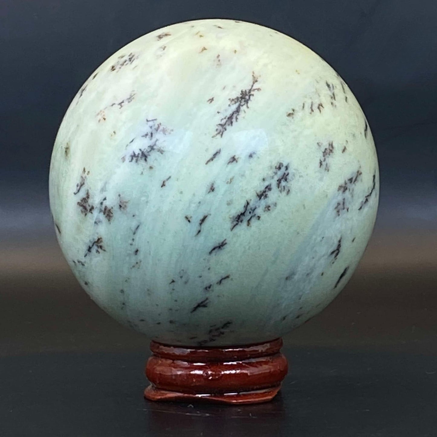 Dendritic Green Opal Sphere #3