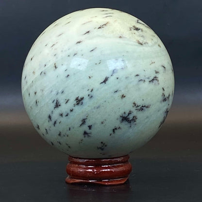 Dendritic Green Opal Sphere #3