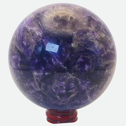 Dream Amethyst with Mexican Agate Sphere #3 - Large