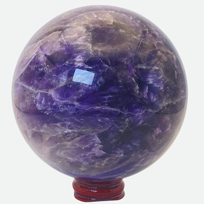 Dream Amethyst with Mexican Agate Sphere #3 - Large