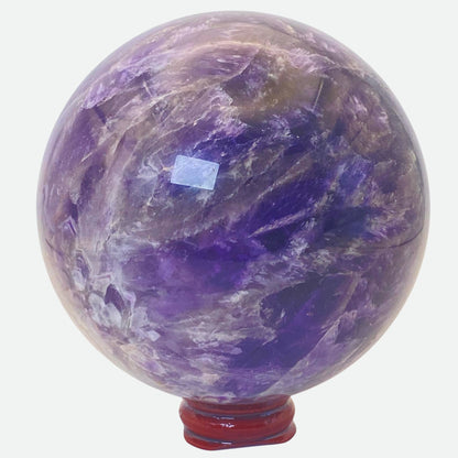 Dream Amethyst with Mexican Agate Sphere #3 - Large