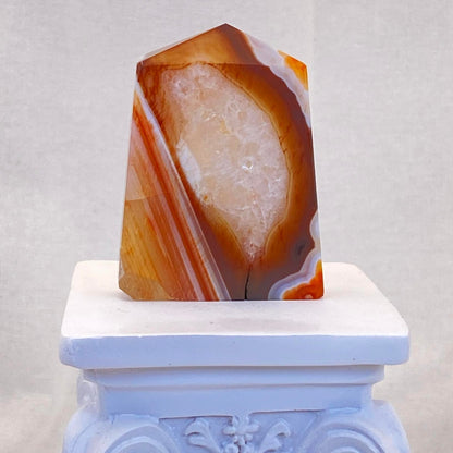 Druzy Carnelian Short Slim Tower #1