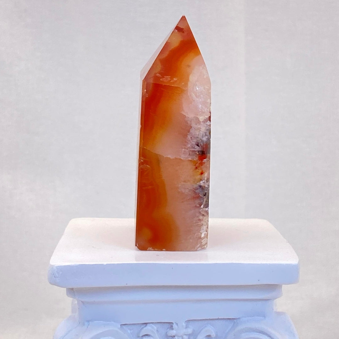 Druzy Carnelian Short Slim Tower #3