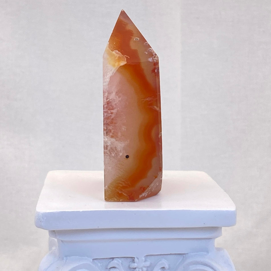 Druzy Carnelian Short Slim Tower #3