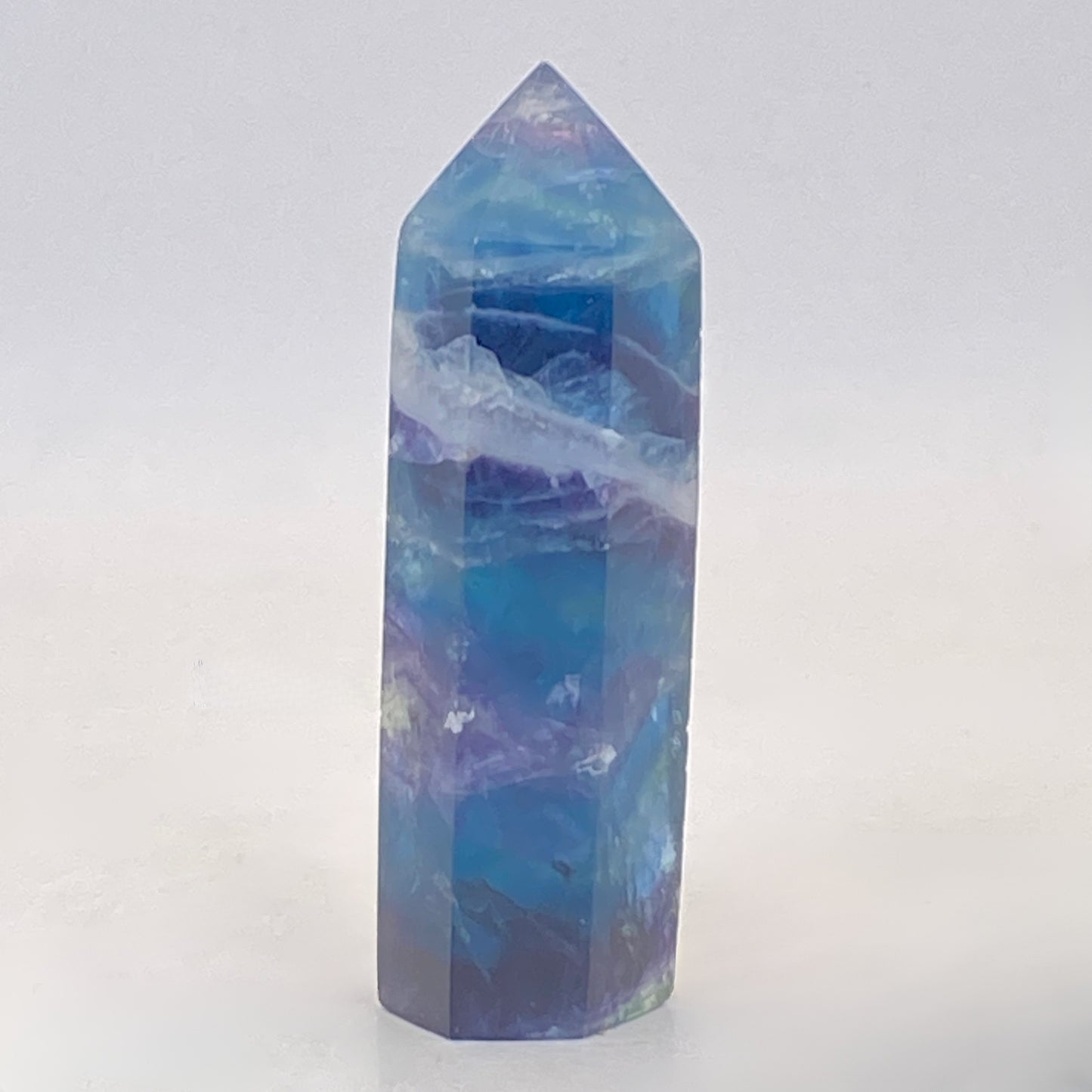 Blue Fluorite Point #4A