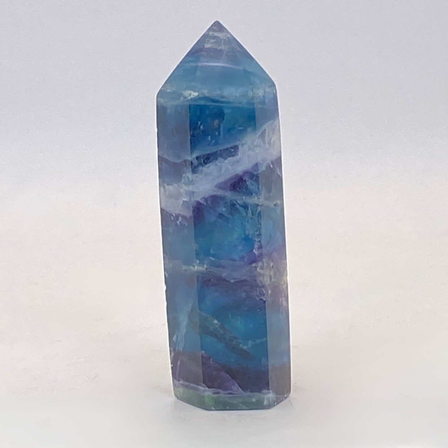 Blue Fluorite Point #4A