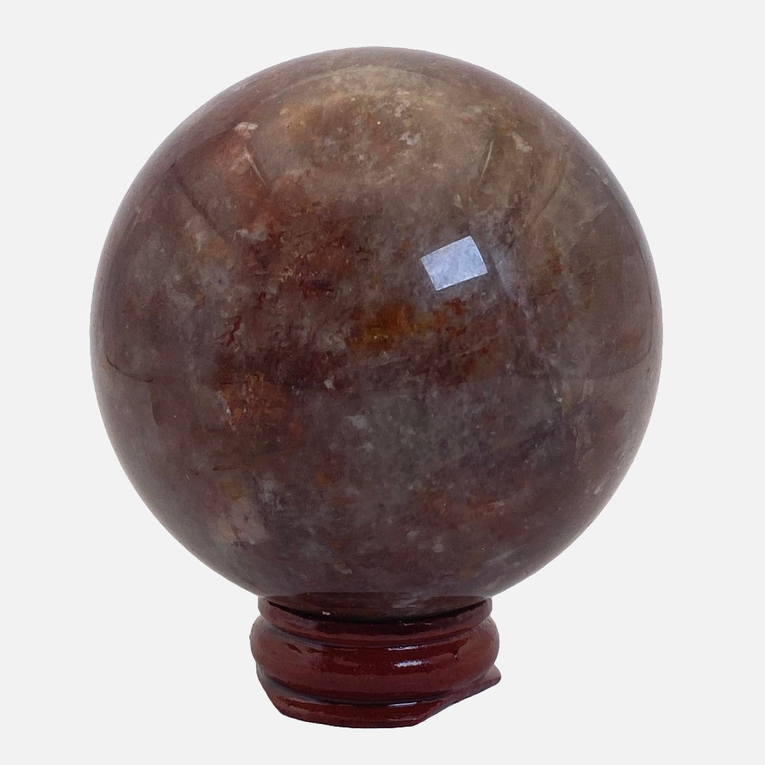 Fire Quartz Sphere #2 - Deep Red