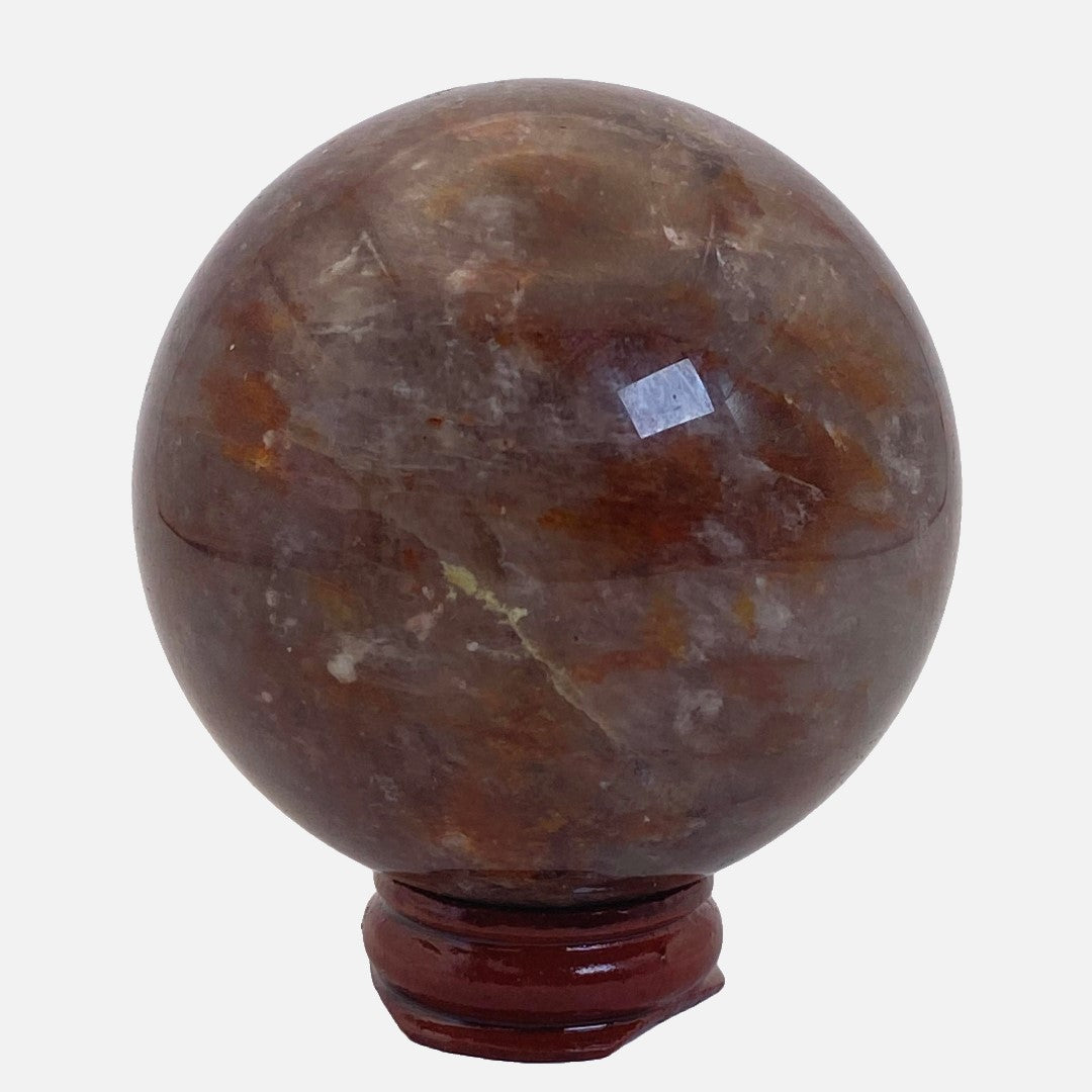 Fire Quartz Sphere #2 - Deep Red