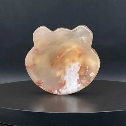 Small Flower Agate Bear Ring Dish #3