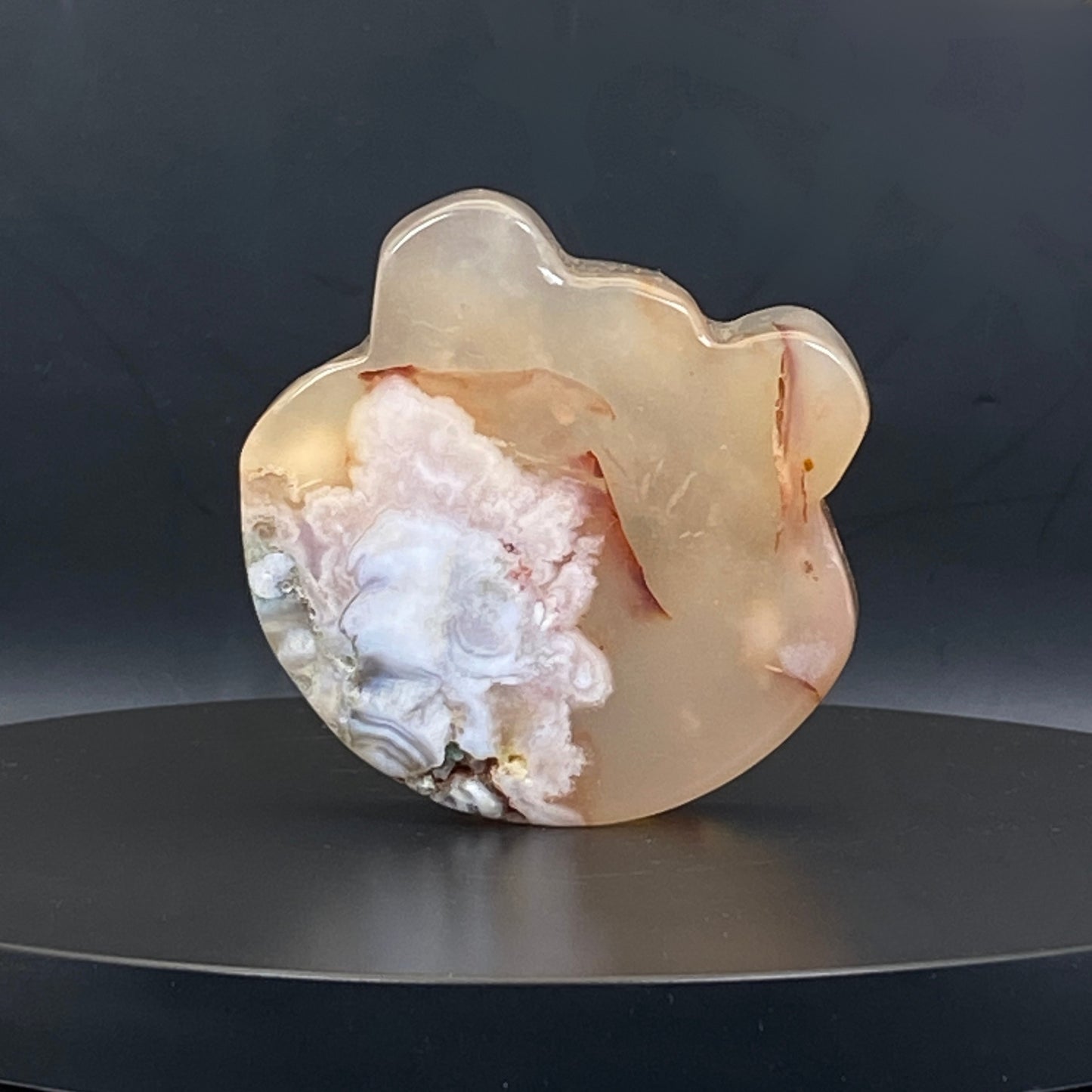 Small Flower Agate Bear Ring Dish #3