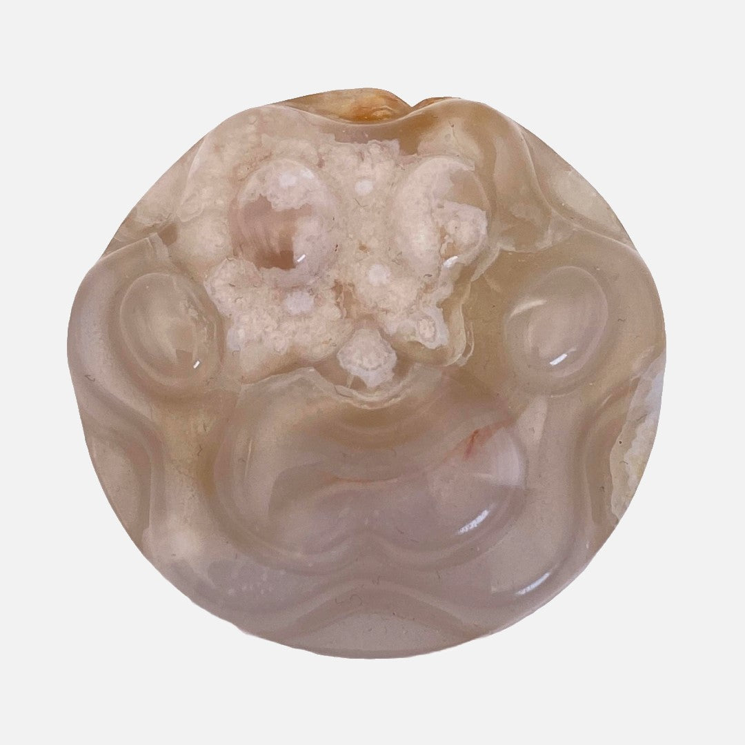 Flower Agate Paw Print