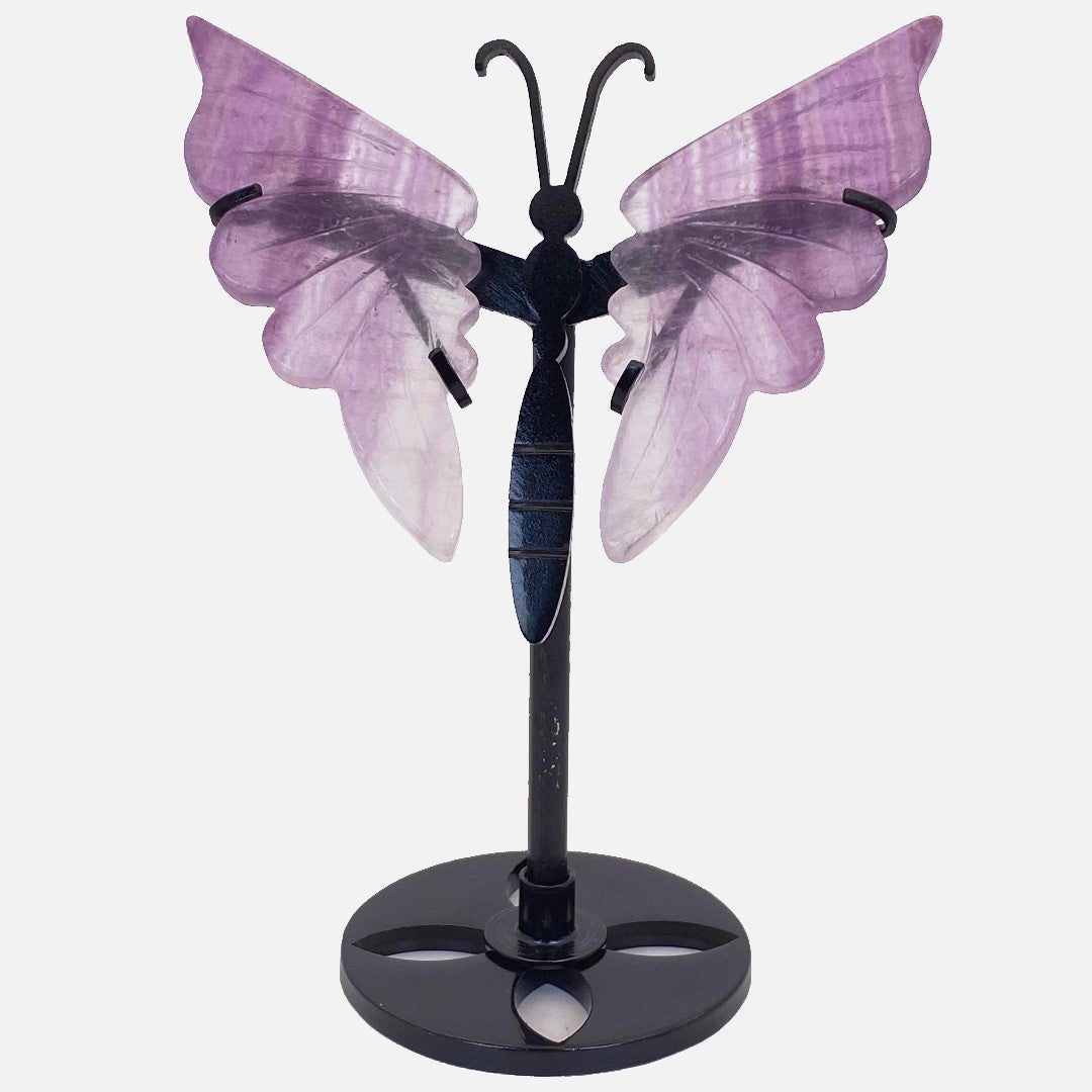 Fluorite Butterfly Wings on Stand #3 - Small