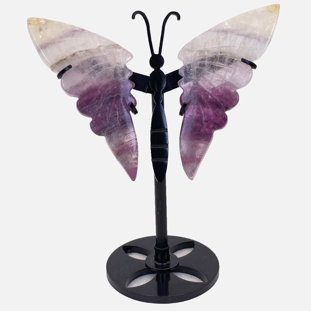 Fluorite Butterfly Wings on Stand #4 - Small