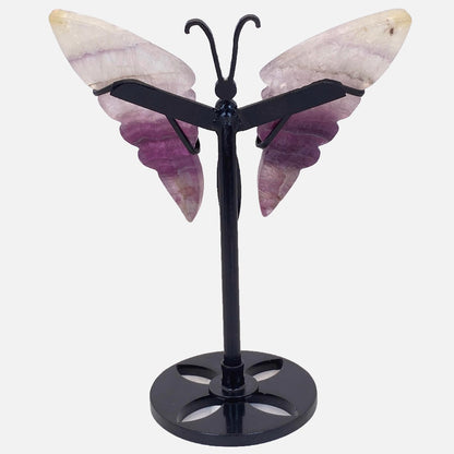 Fluorite Butterfly Wings on Stand #4 - Small