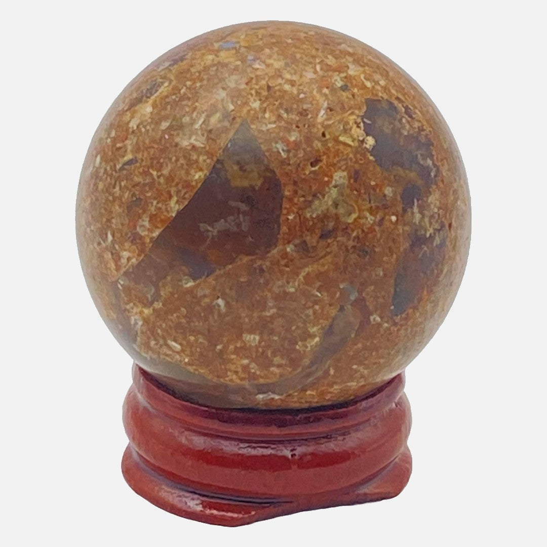 Garden Quartz with Pyrite Sphere