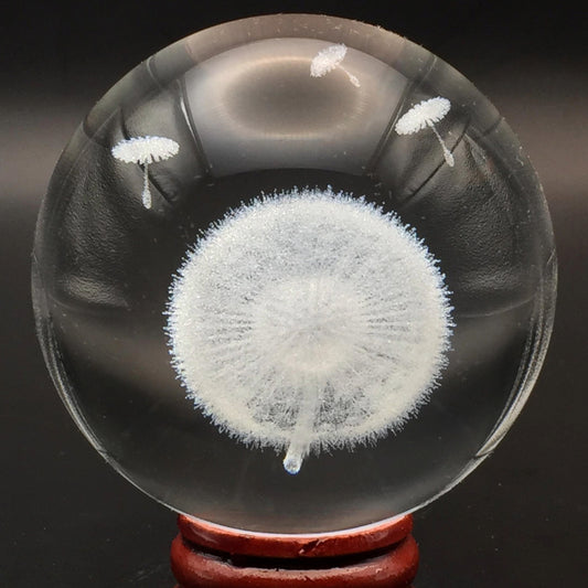 Glass Sphere - Dandelion