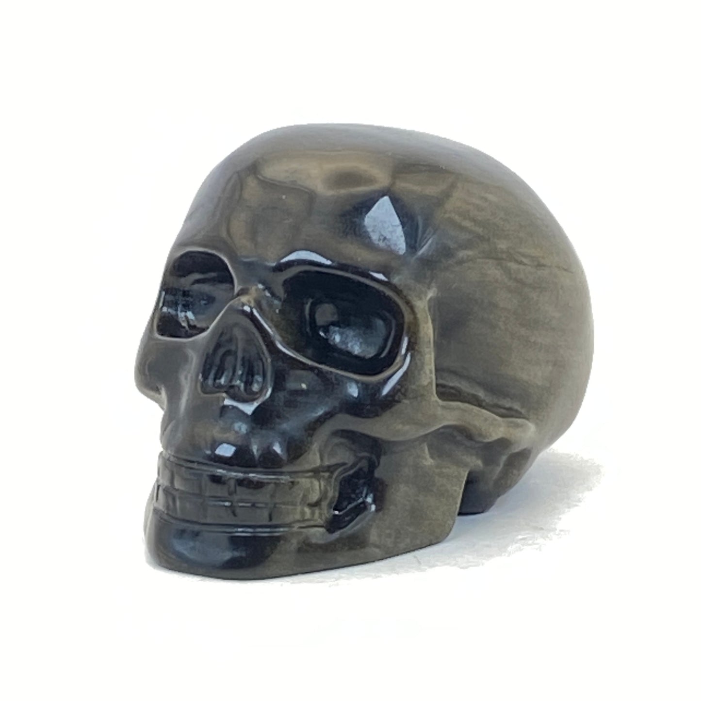 Gold Sheen Obsidian Skull