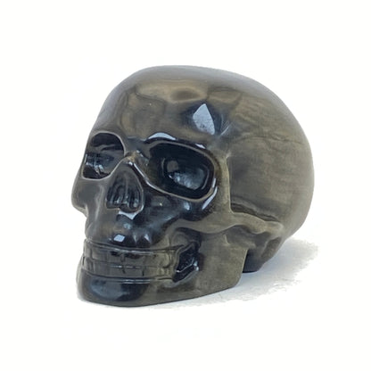 Gold Sheen Obsidian Skull