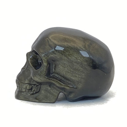 Gold Sheen Obsidian Skull