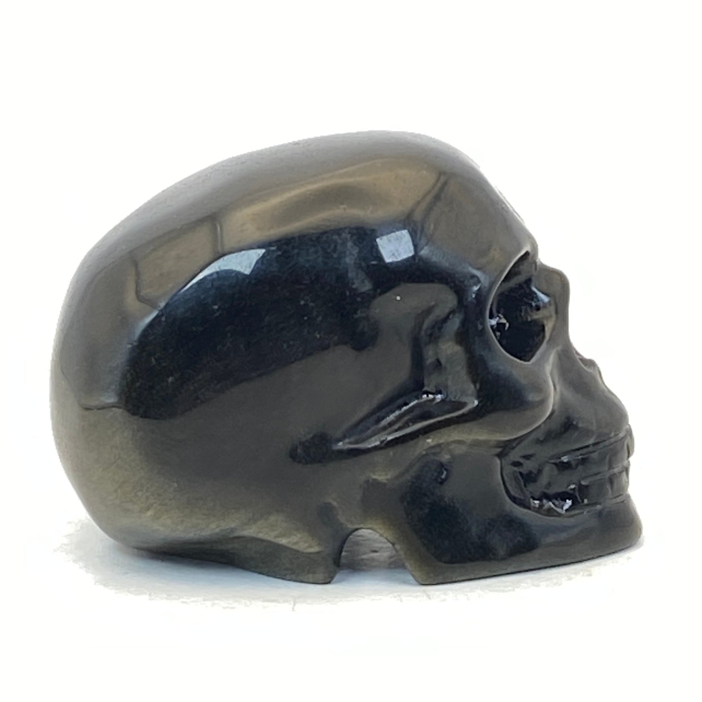 Gold Sheen Obsidian Skull