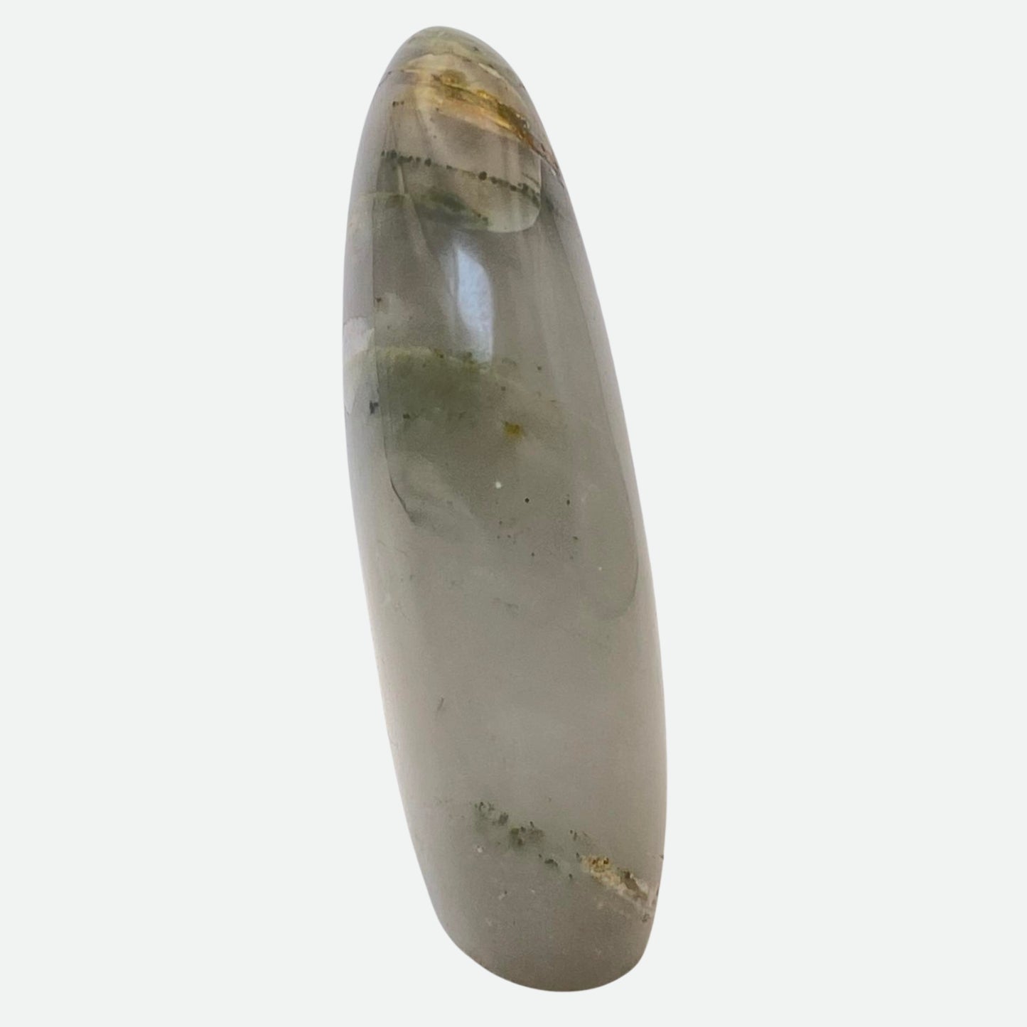 Green Agate with Petrified Wood Freeform #7