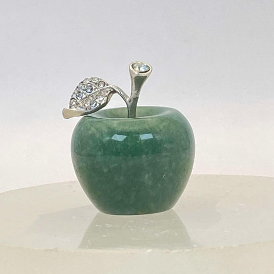 Green Aventurine Apple #2 - Small