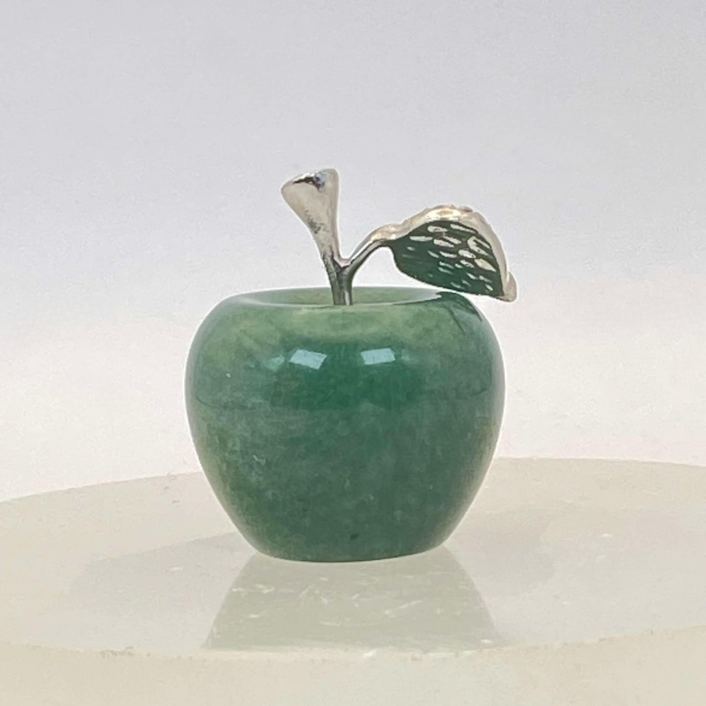 Green Aventurine Apple #2 - Small