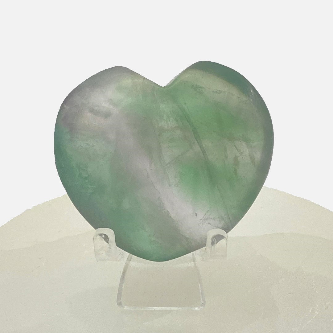 Green Fluorite Heart #2