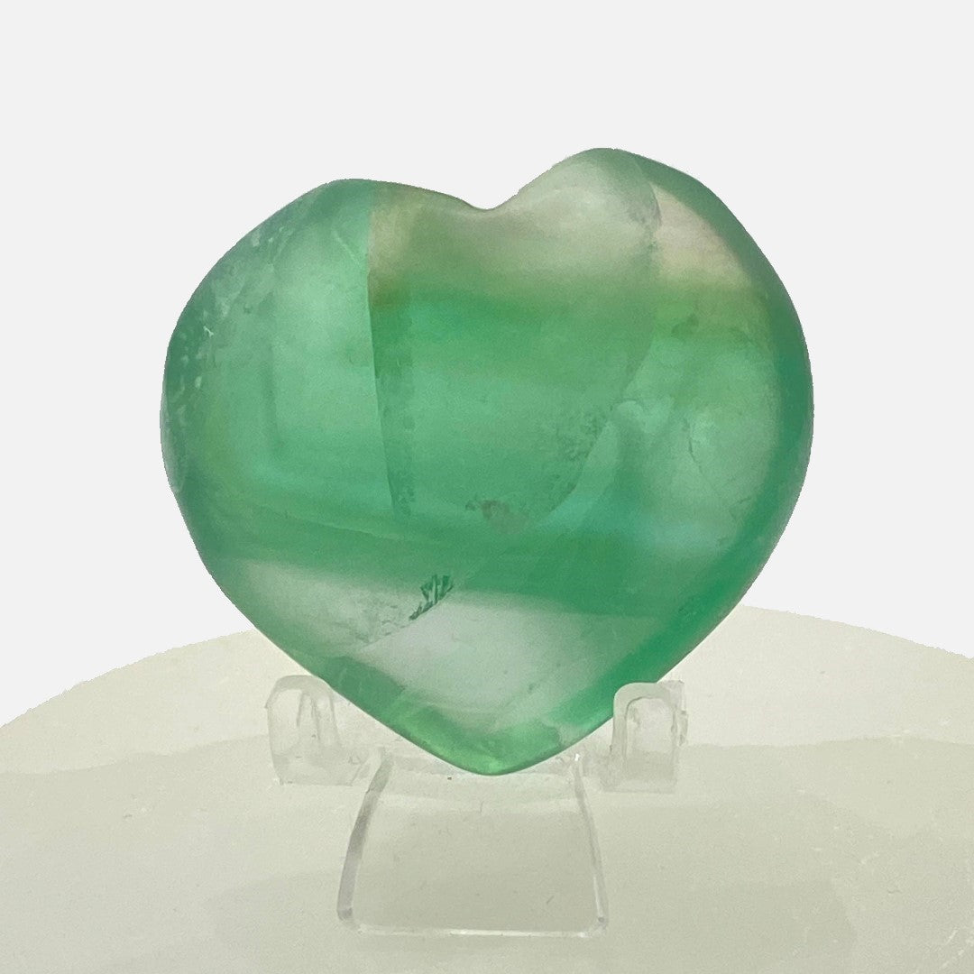 Green Fluorite Heart #3