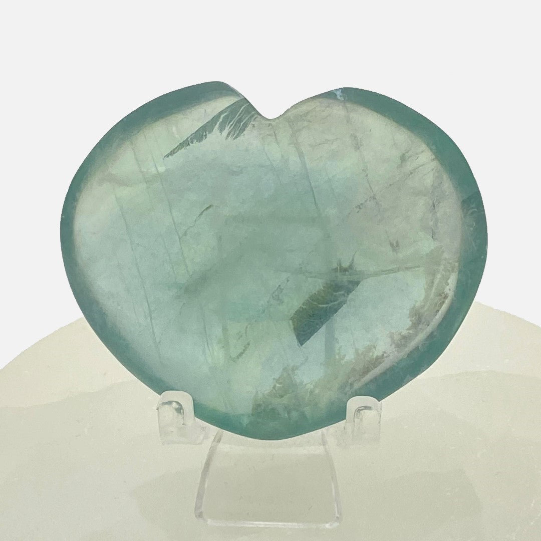 Green Fluorite Heart #4