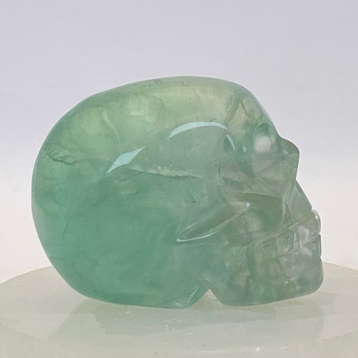 Green Fluorite Skull