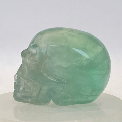 Green Fluorite Skull