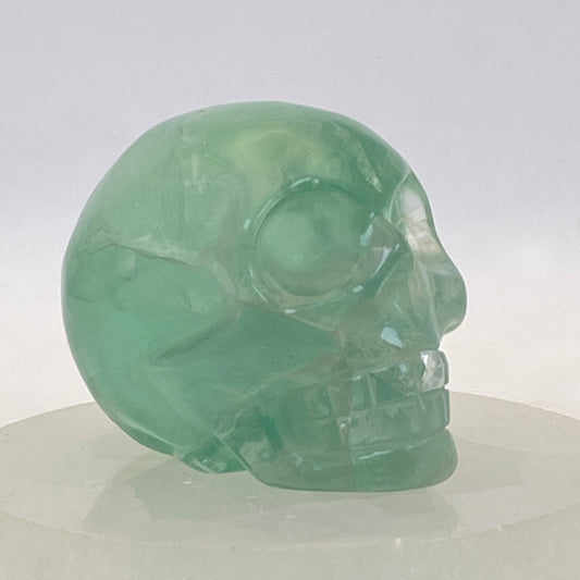 Green Fluorite Skull