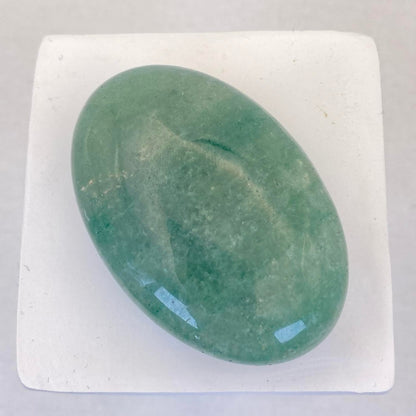 Green Strawberry Quartz Palm Stone