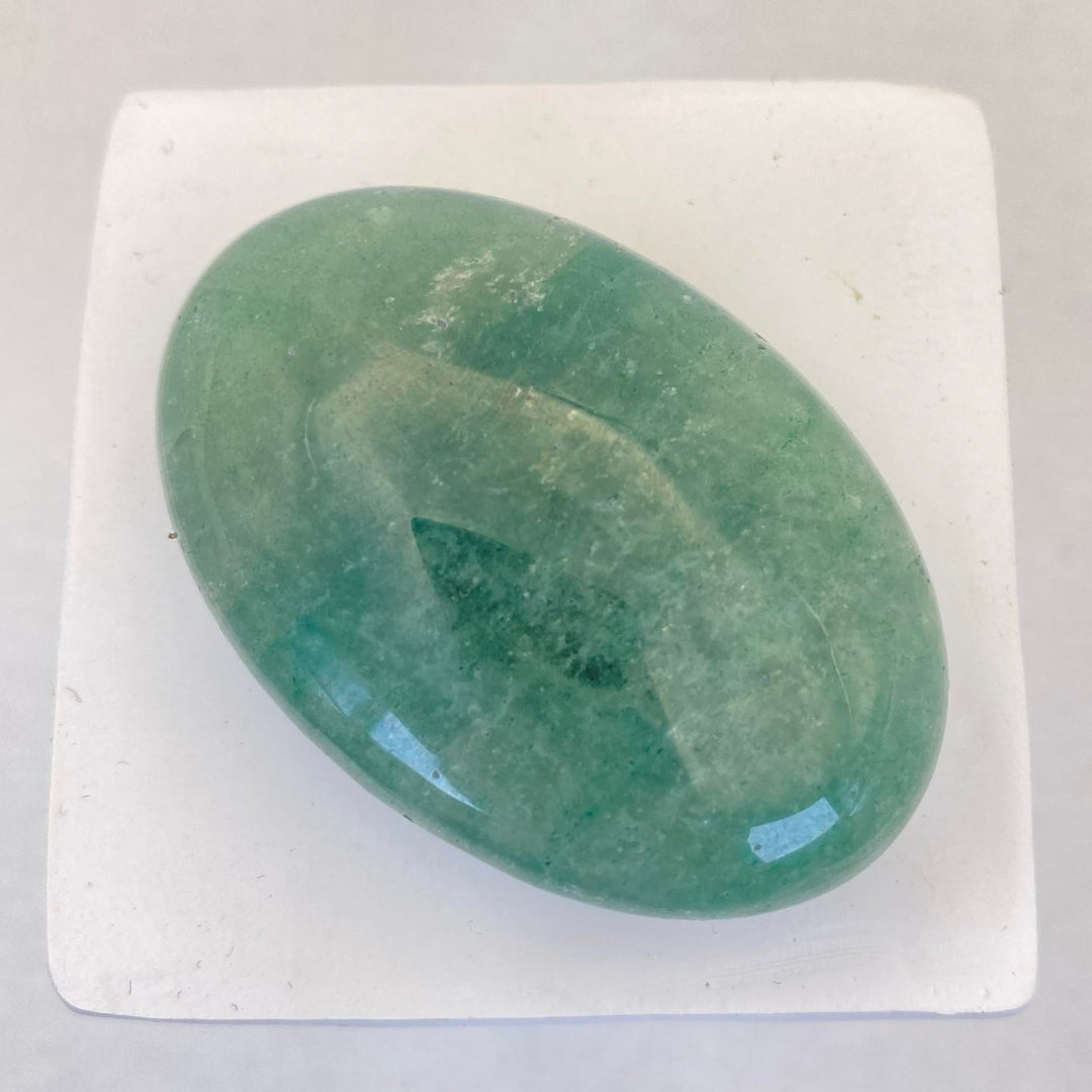 Green Strawberry Quartz Palm Stone