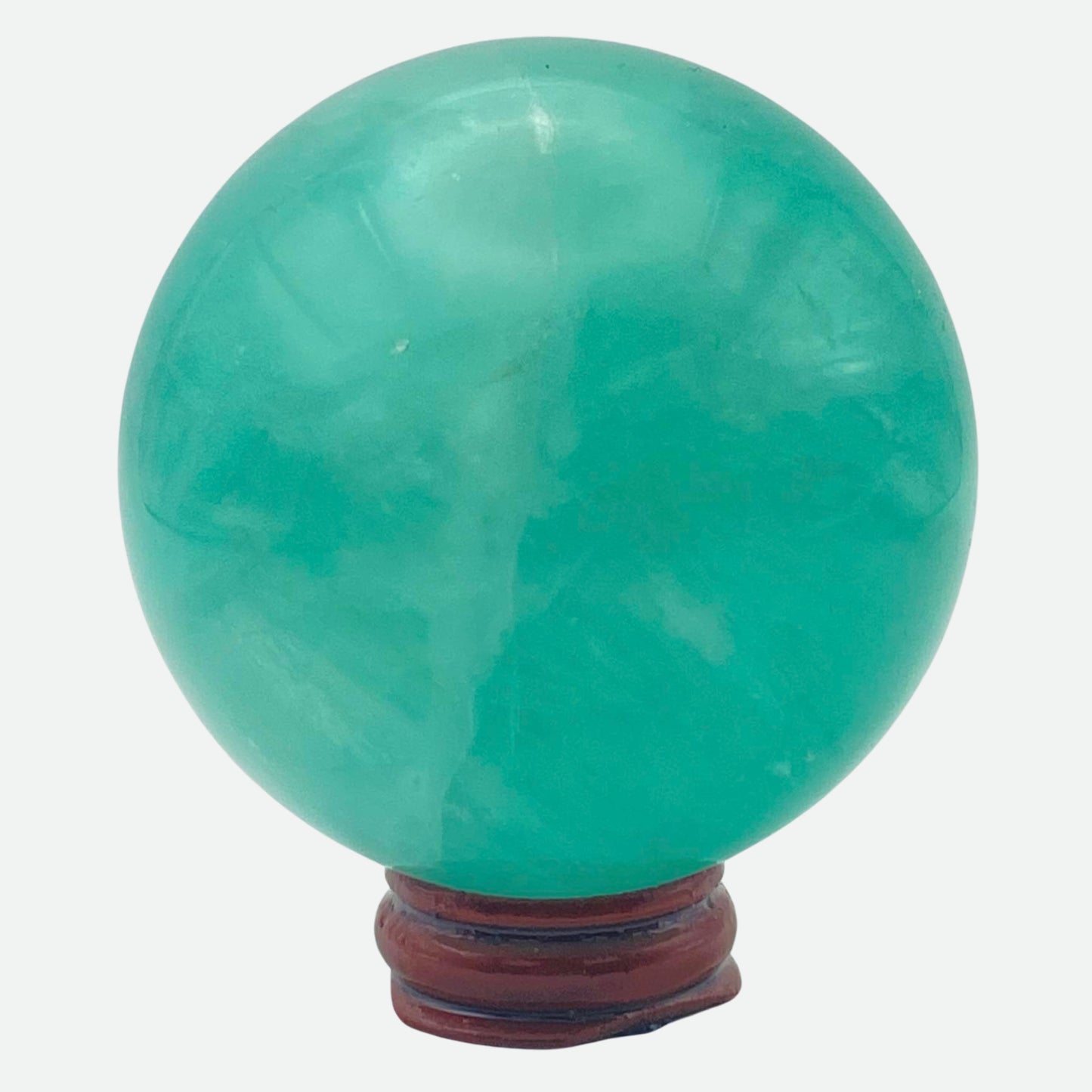 Green Watermelon Fluorite Sphere #2